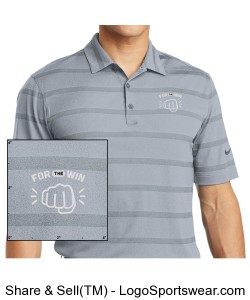 Nike Golf Dri-FIT Fade Stripe Polo (in Gray) Design Zoom